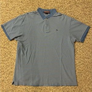 Vineyard Vines - Collared Shirt. 
Size - Large. 
Color - Blue & White.